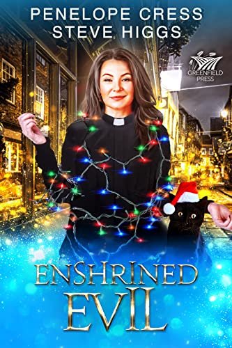 Book cover for "Enshrined Evil" by Steve Higgs