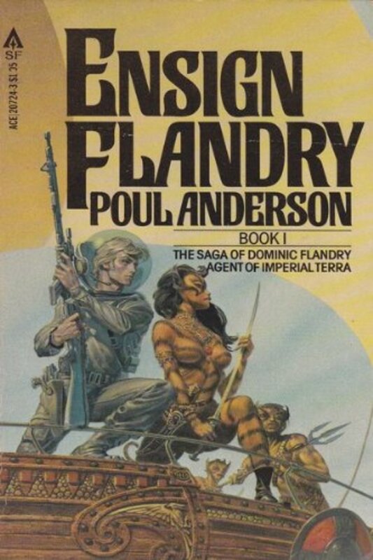Book cover for "Ensign Flandry" by Poul Anderson