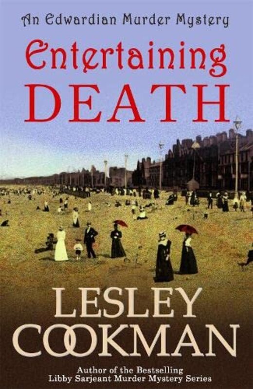 Book cover for "Entertaining Death" by Lesley Cookman