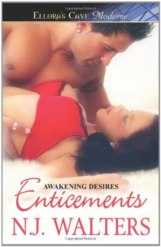 Book cover for "Enticements" by NJ Walters
