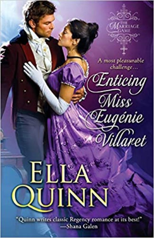Book cover for "Enticing Miss Eugenie Villaret" by Ella Quinn