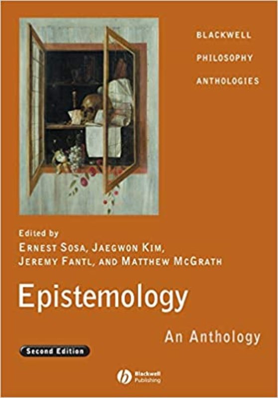 Book cover for "Epistemology" by Ernest Sosa