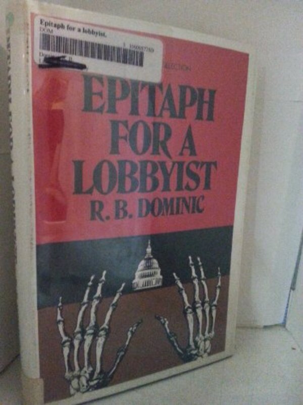 Book cover for "Epitaph for a Lobbyist" by Emma Lathen