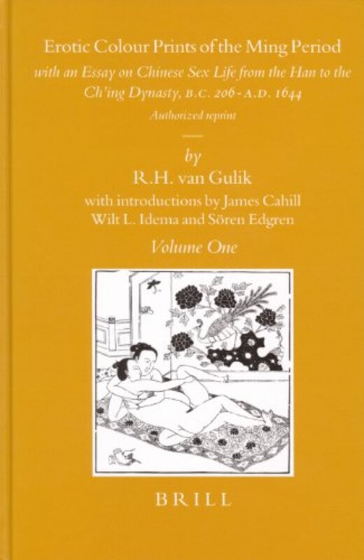 Book cover for "Erotic Colour Prints of the Ming Period" by Robert Van Gulik