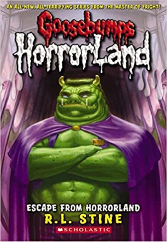 Book cover for "Escape From Horrorland" by R.L. Stine