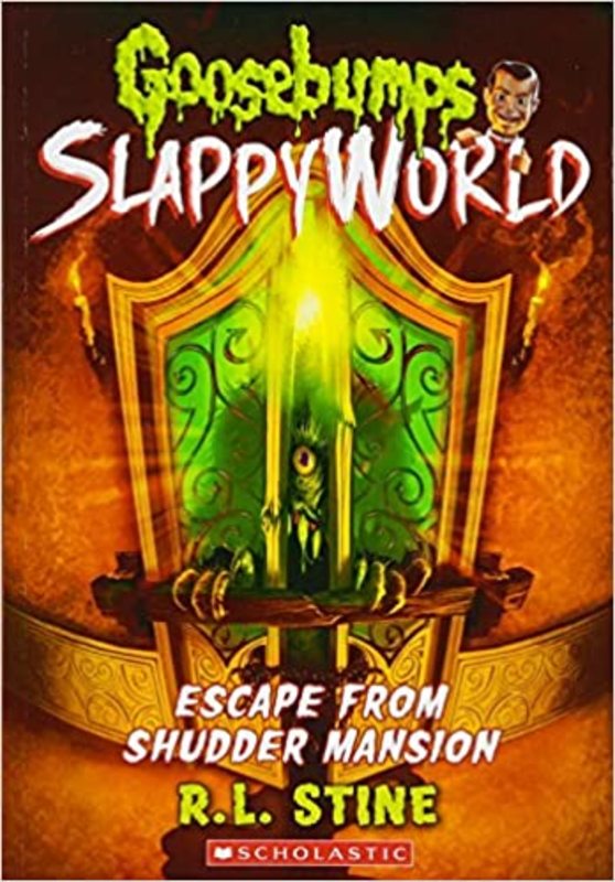 Book cover for "Escape From Shudder Mansion" by R.L. Stine
