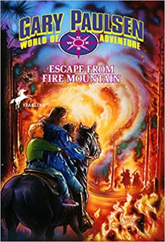 Book cover for "Escape from Fire Mountain" by Gary Paulsen