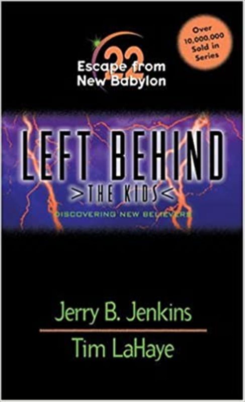 Book cover for "Escape from New Babylon" by Tim LaHaye