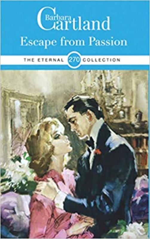 Book cover for "Escape from Passion" by Barbara Cartland