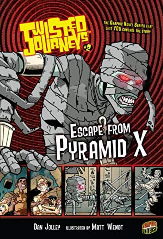 Book cover for "Escape from Pyramid X" by Dan Jolley