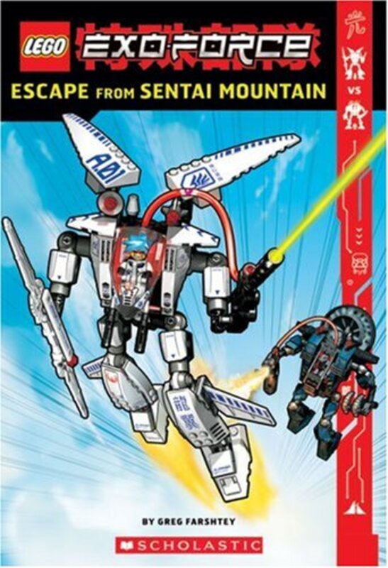 Book cover for "Escape from Sentai Mountain" by Greg Farshtey