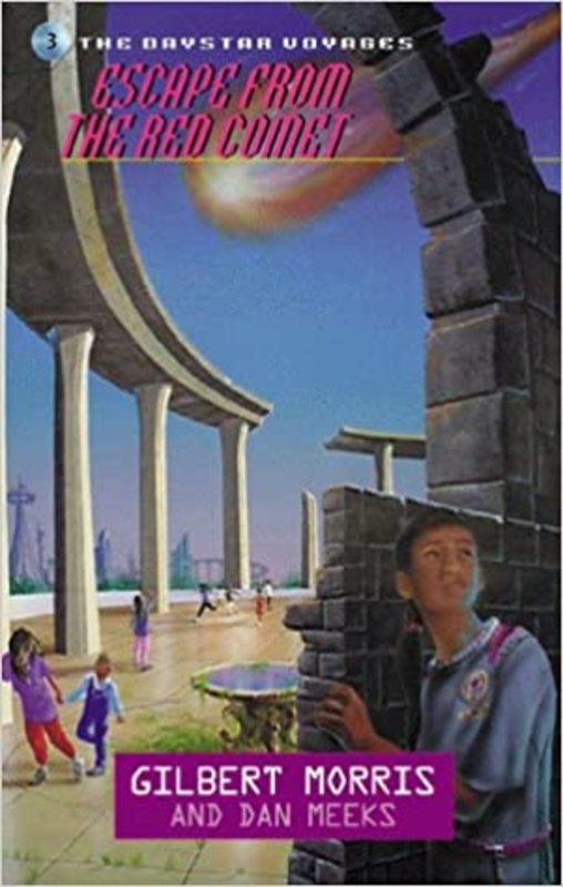 Book cover for "Escape from the Red Comet" by Gilbert Morris