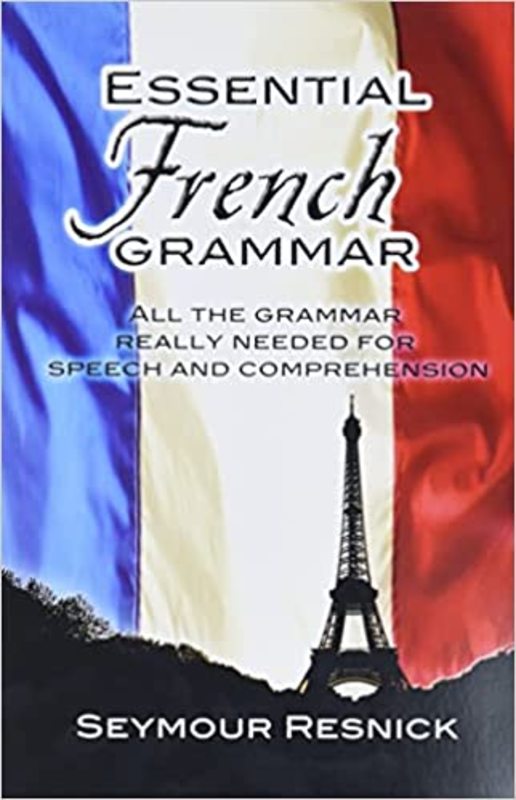 Book cover for "Essential French Grammar" by Seymour Resnick