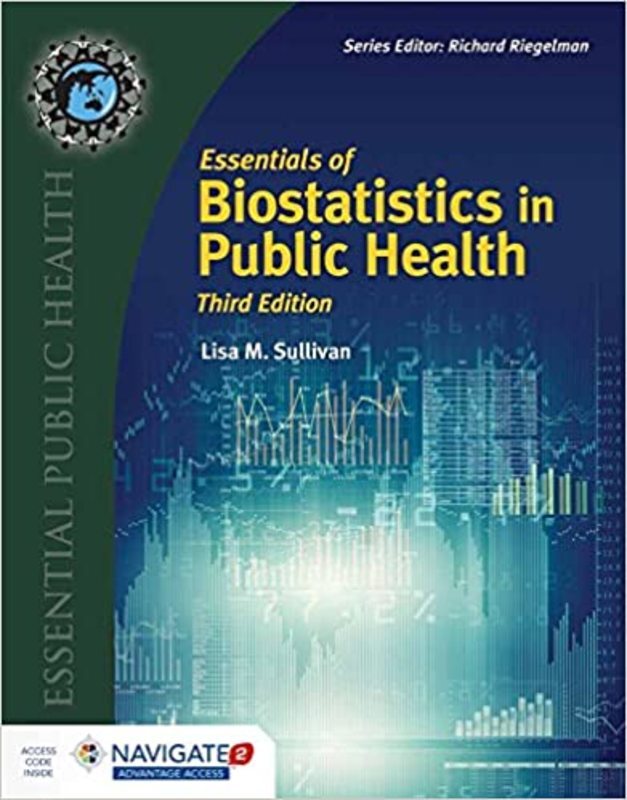 Book cover for "Essentials of Biostatistics in Public Health" by Lisa M. Sullivan
