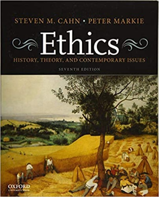 Book cover for "Ethics" by Steven M. Cahn