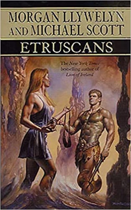 Book cover for "Etruscans" by Morgan Llywelyn