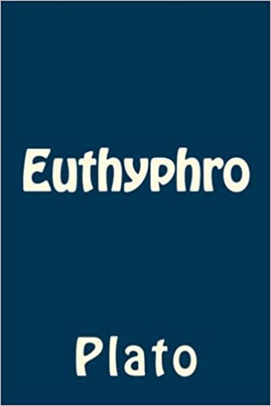 Book cover for "Euthyphro" by Plato
