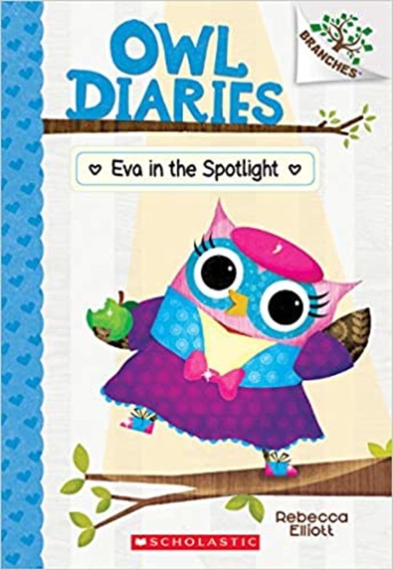 Book cover for "Eva in the Spotlight" by Rebecca Elliott