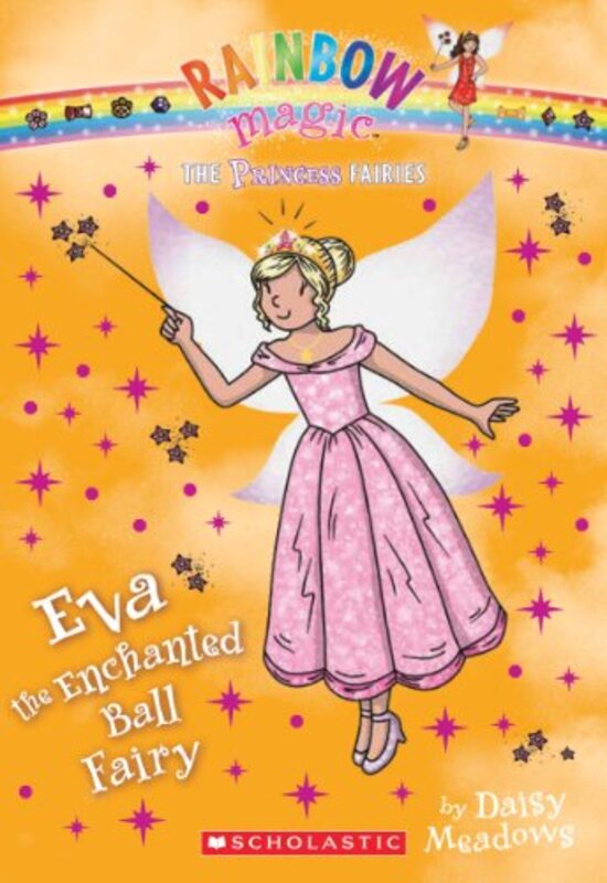 Book cover for "Eva the Enchanted Ball Fairy" by Daisy Meadows