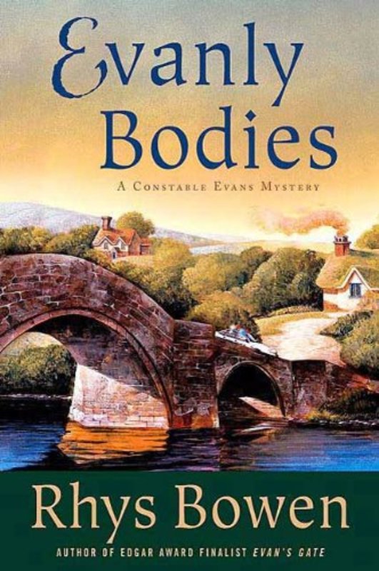 Book cover for "Evanly Bodies" by Rhys Bowen