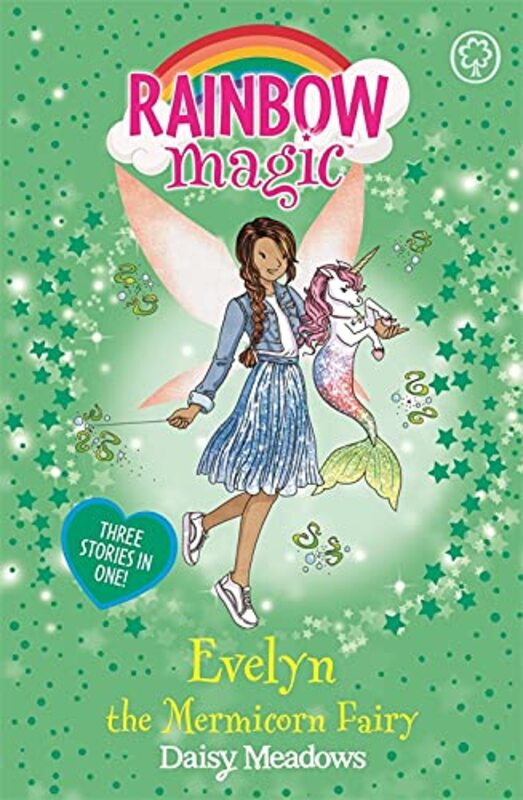 Book cover for "Evelyn the Mermicorn Fairy" by Daisy Meadows