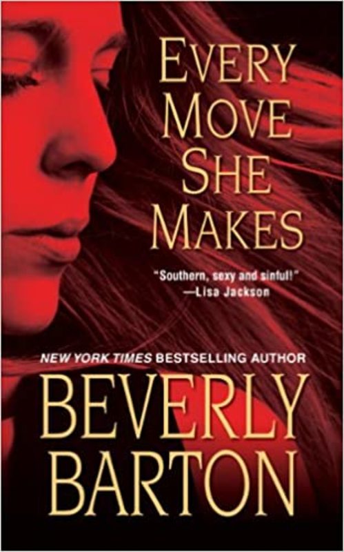Book cover for "Every Move She Makes" by Beverly Barton