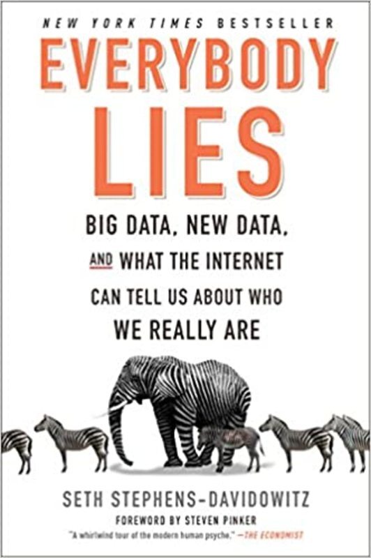 Book cover for "Everybody Lies" by Seth Stephens-Davidowitz