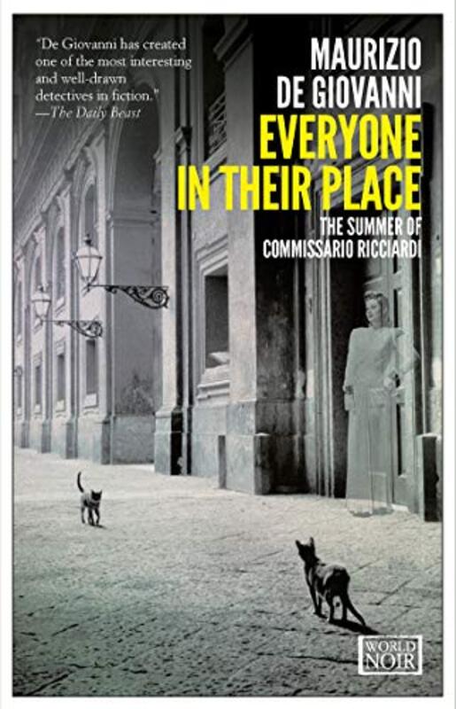 Book cover for "Everyone in Their Place" by Maurizio de Giovanni
