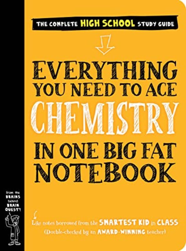 Book cover for "Everything You Need to Ace Chemistry in One Big Fat Notebook" by Workman Publishing