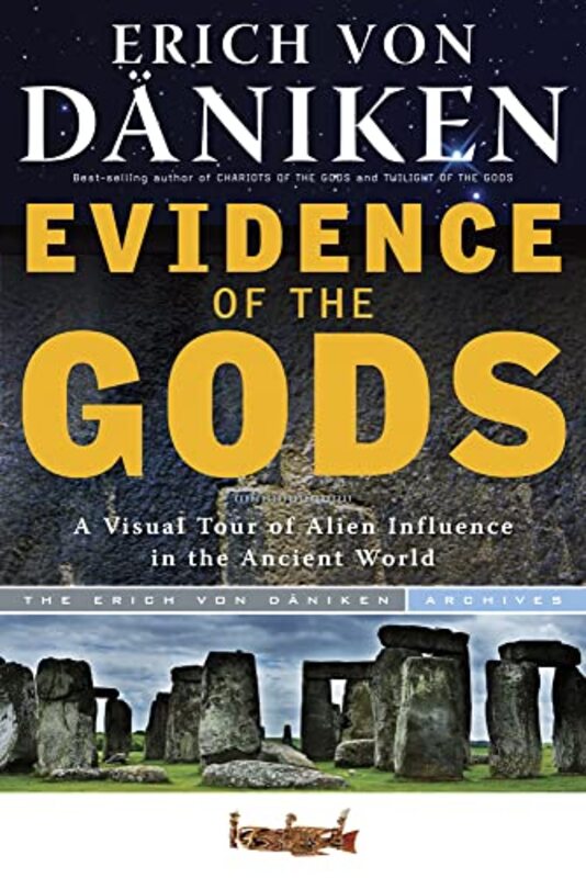 Book cover for "Evidence of the Gods" by Erich von Däniken