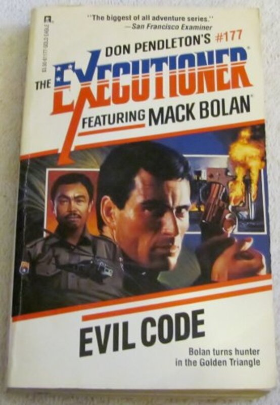 Book cover for "Evil Code" by Don Pendleton