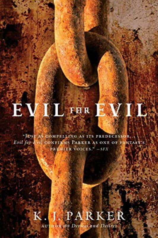 Book cover for "Evil for Evil" by Tom Holt
