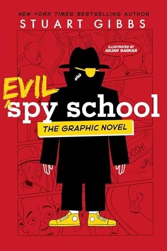 Book cover for "Evil Spy School" by Stuart Gibbs