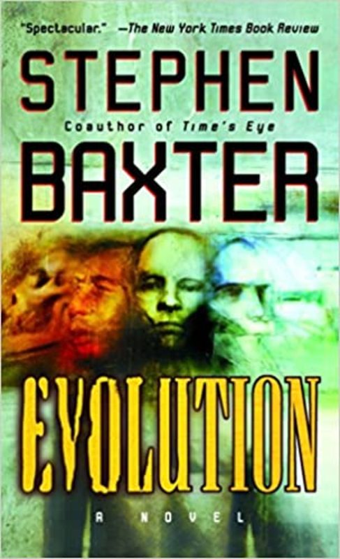 Book cover for "Evolution" by Stephen Baxter
