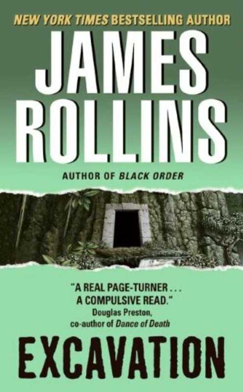 Book cover for "Excavation" by James Rollins