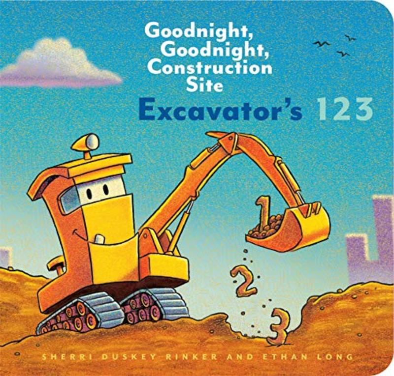 Book cover for "Excavator's 123" by Sherri Duskey Rinker
