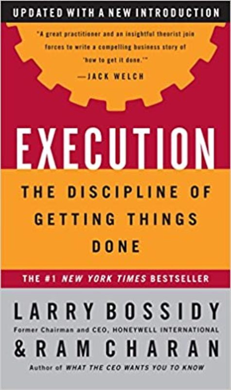 Book cover for "Execution" by Larry Bossidy