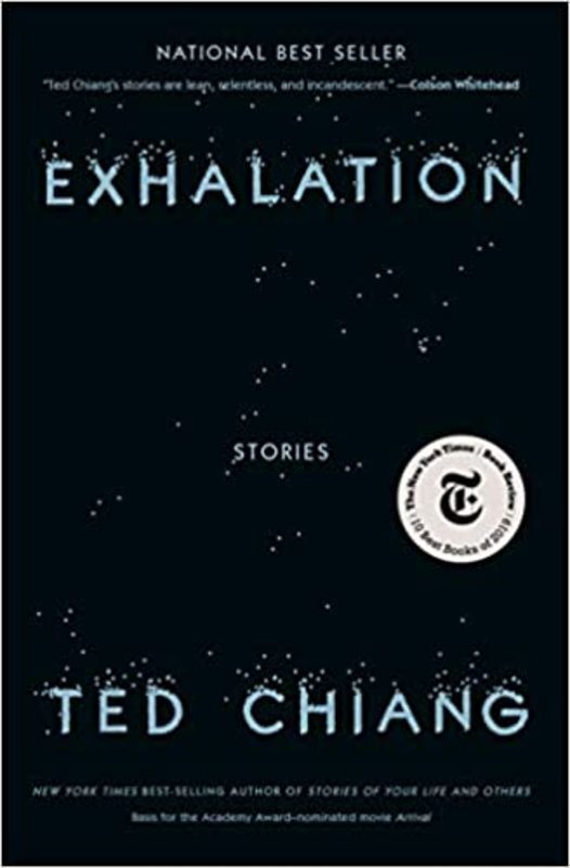 Book cover for "Exhalation" by Ted Chiang