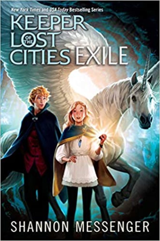 Book cover for "Exile" by Shannon Messenger
