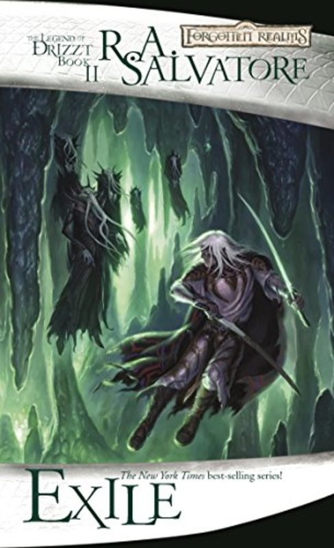 Book cover for "Exile" by RA Salvatore