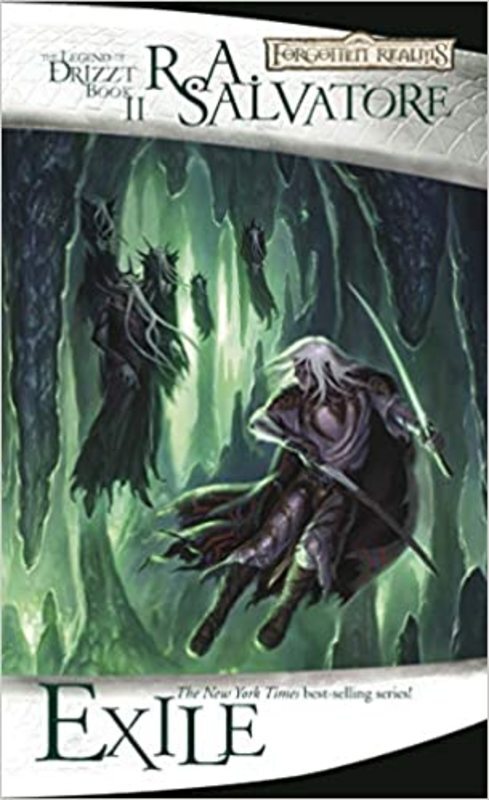 Book cover for "Exile" by R.A. Salvatore