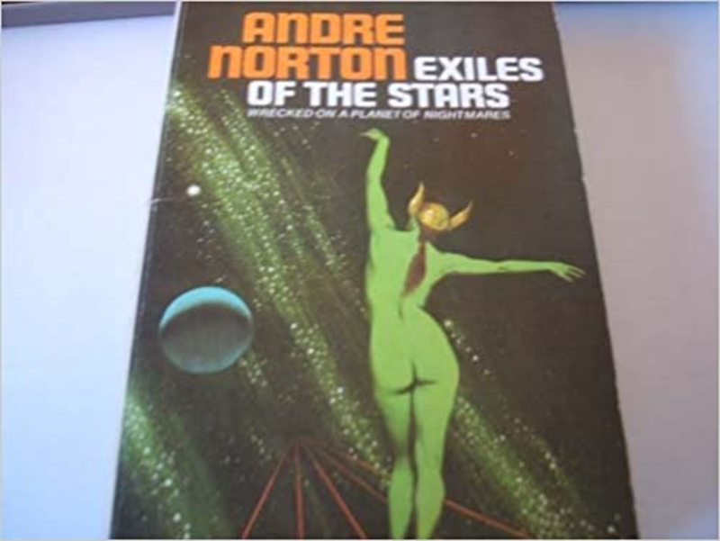 Book cover for "Exiles of the Stars" by Andre Norton