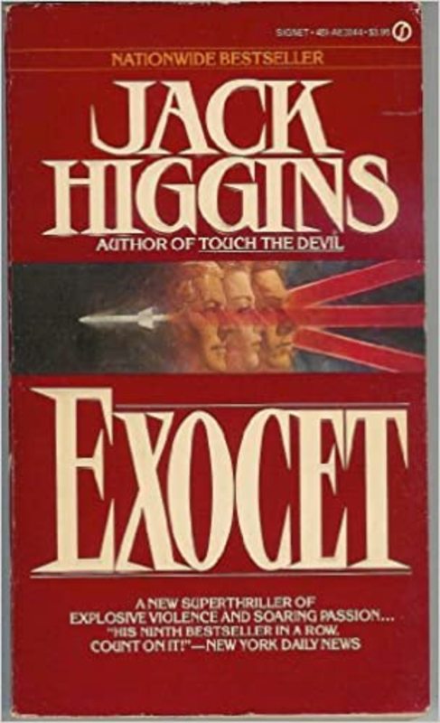 Book cover for "Exocet" by Jack Higgins