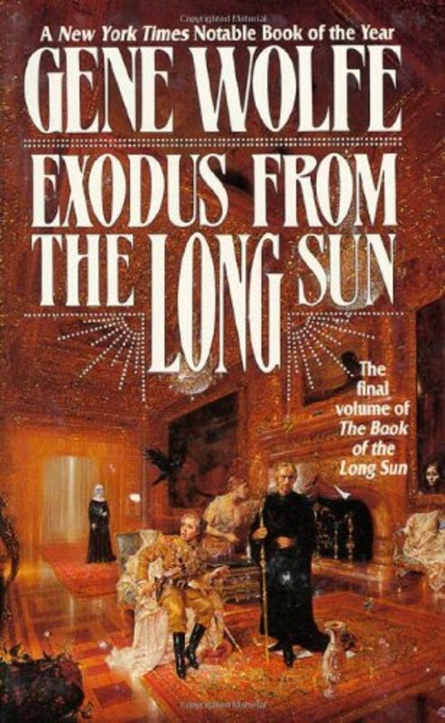Book cover for "Exodus from the Long Sun" by Gene Wolfe