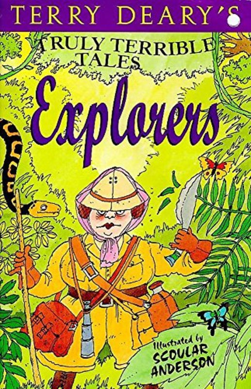 Book cover for "Explorers" by Terry Deary