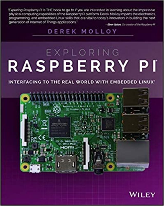 Book cover for "Exploring Raspberry Pi" by Derek Molloy