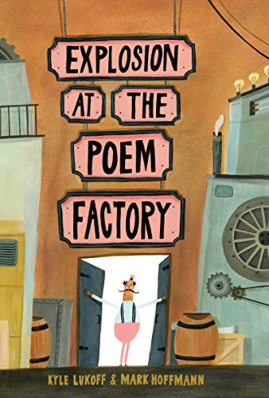 Book cover for "Explosion at the Poem Factory" by Kyle Lukoff