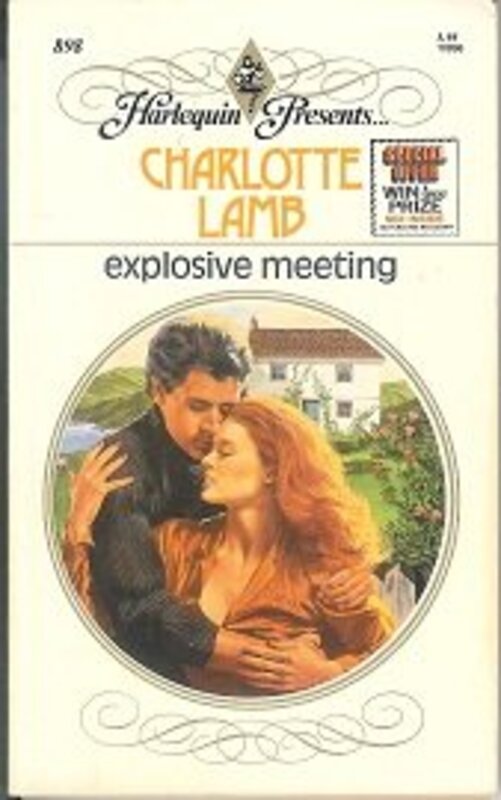 Book cover for "Explosive Meeting" by Charlotte Lamb