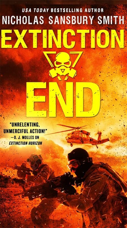 Book cover for "Extinction End" by Nicholas Sansbury Smith