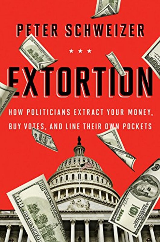 Book cover for "Extortion" by Peter Schweizer
